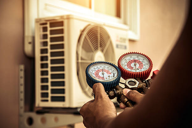 Professional Ductwork Repair technician working in Pine Hill, NY